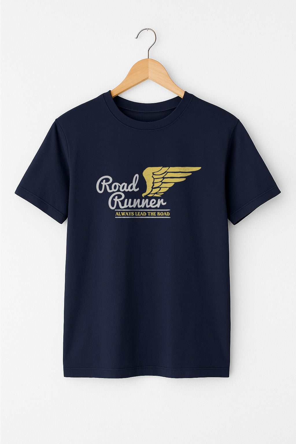 Road Runner Graphic Printed Navy Blue T-Shirt