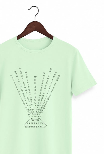 Thought Provoking Word Art T-Shirt