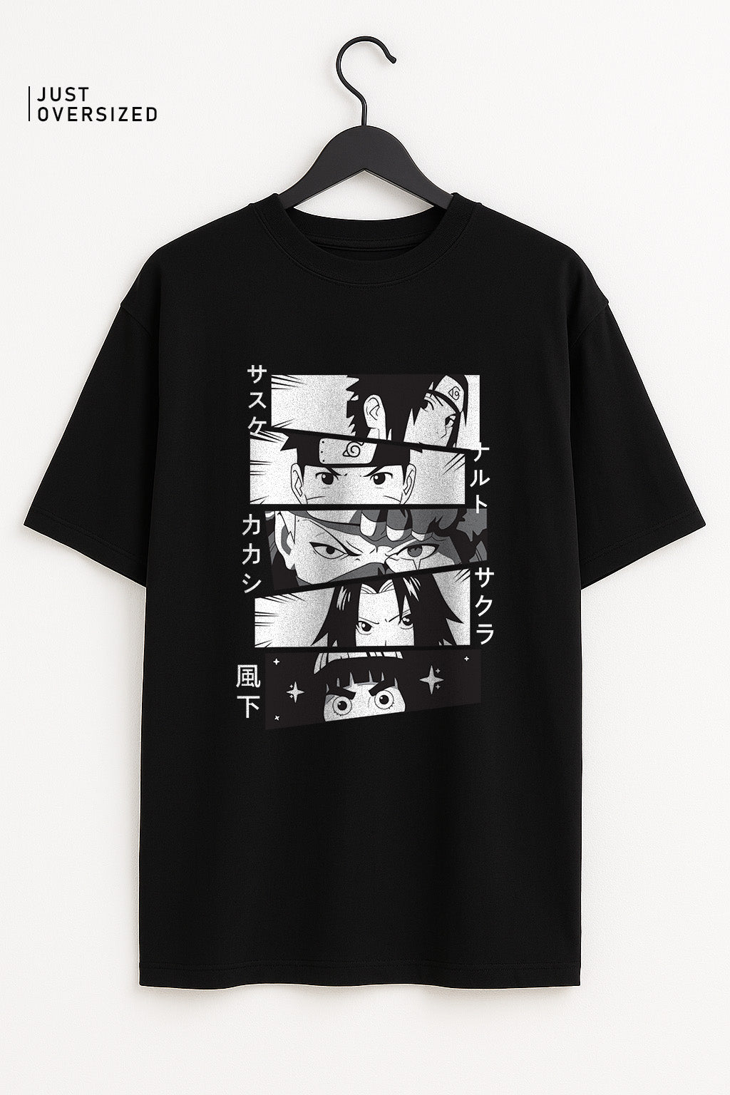 Ninja Squad Manga Panel Oversized T-Shirt