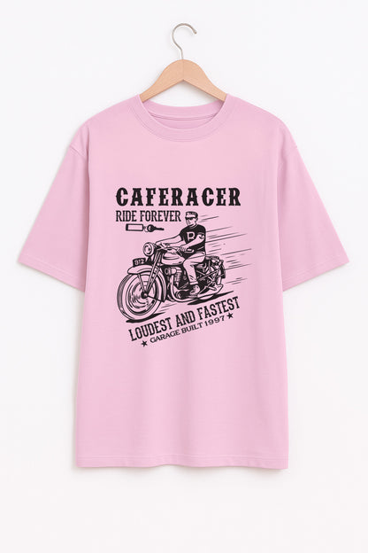 Cafe Racer Rider Graphic Oversized T-Shirt
