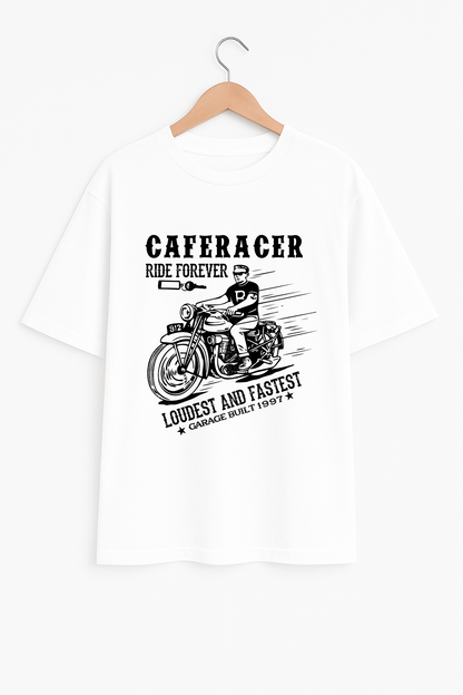 Cafe Racer Rider Graphic Oversized T-Shirt
